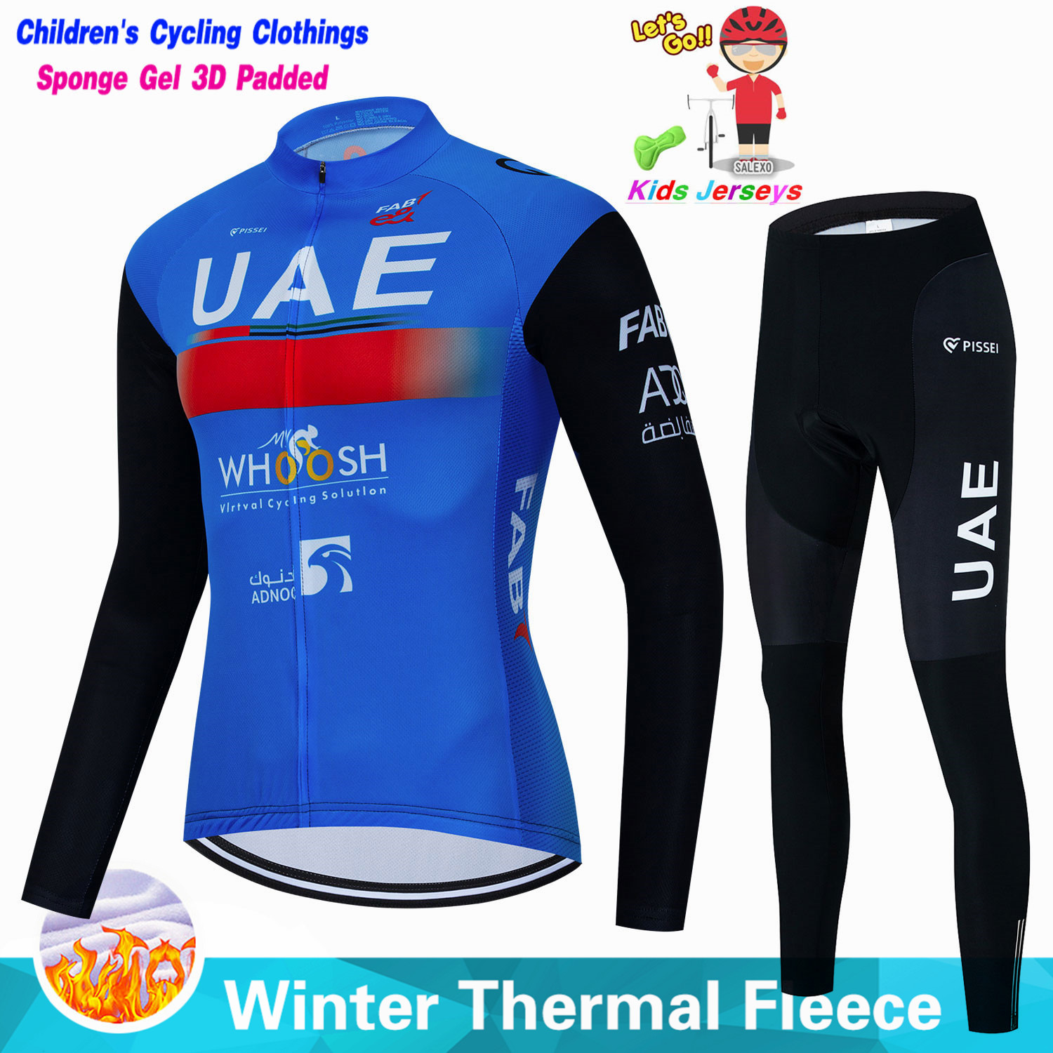 Uae Kids Winter Fleece Cycling - Cycling Gear Jersey review and price