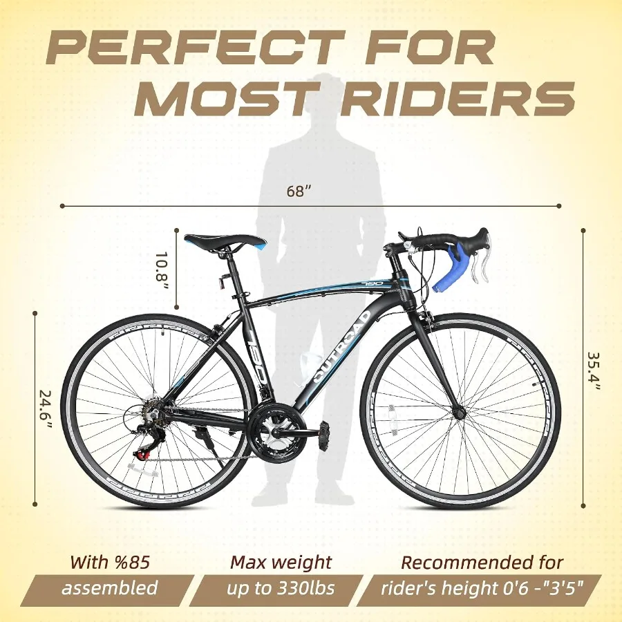 700C Wheel 21/14 Speed Road Bi - Carbon Bike Frame review and price